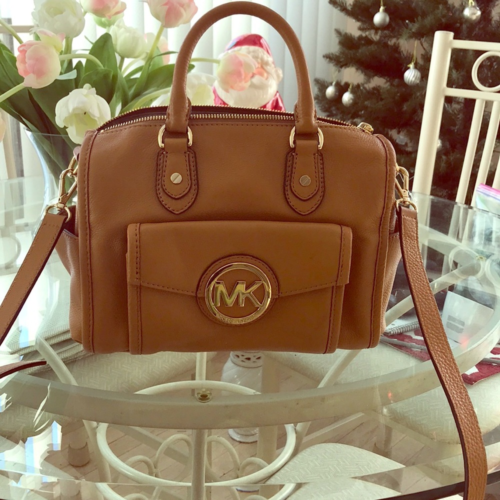 Michael Kors Leather Shoulder Satchel NWT